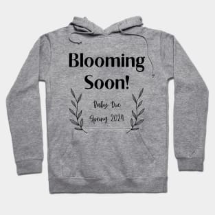 Blooming Soon Pregnancy Announcement Hoodie